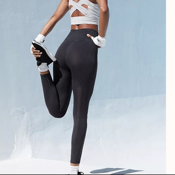 Free People Pants - Free People Black Good Karma Leggings